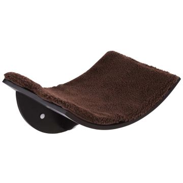 Kasside seinapealne pesa PawHut 41x28x21cm, tumedat pruunis värvitoonis