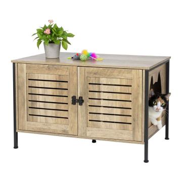 Kassiliivakasti kapp Relaxdays, 2 ust, 80 × 50,5 × 45 cm