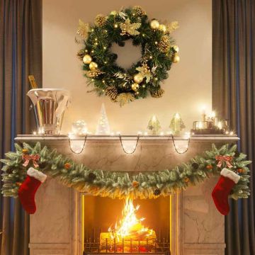 Christmas wreath, 35 LED bulbs