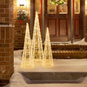Christmas Decoration Set, 3 pcs, 90 LED Lights