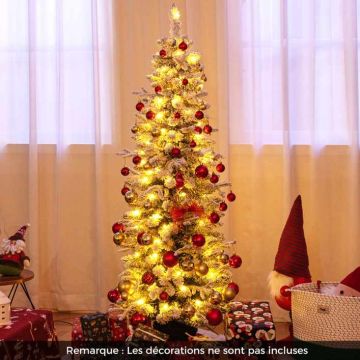 Christmas tree, 249 branch tips, 120 LEDs, 8 modes, Green/white, 49 × 150 cm