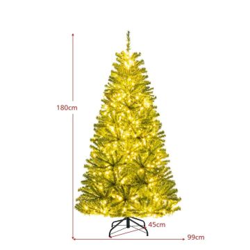 Jõulupuu, 700 LED-tuld, Roheline, 99 × 180 cm