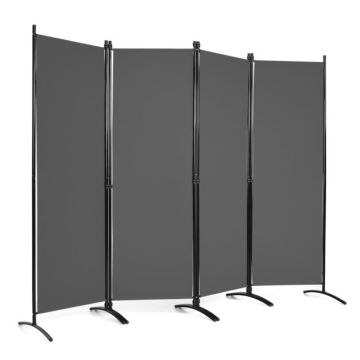 Room divider, Grey, 220 × 51 × 173 cm