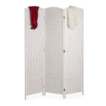 Ruumijagaja Relaxdays 10035324_49, 3 paneeli, Valge, 120 × 170 × 2 cm
