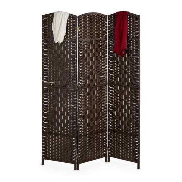 Ruumijagaja Relaxdays 10035324_93, 3 paneeli, Pruun, 120 × 170 × 2 cm