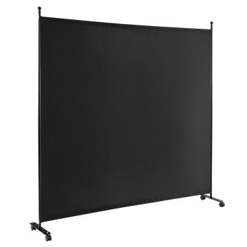 Room divider, with casters, 185.42 × 185.42 × 30.48 cm