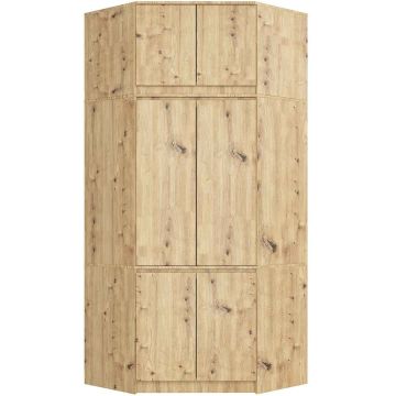 Nurgariidekapp S100, 6 ust, Pruun, 100 × 235 × 50 cm