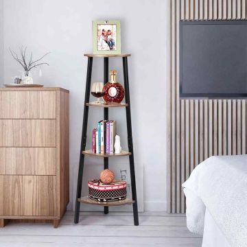 Corner shelf, 4 tiers, 47 × 32.5 × 125 cm