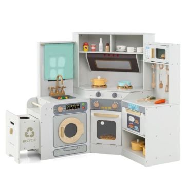 Corner wooden children's kitchen, 118 × 59 × 93 cm