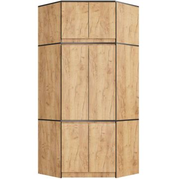 Nurgakapp AkordV2 S100, 6 ust, Pruun, 100 × 235 × 50 cm
