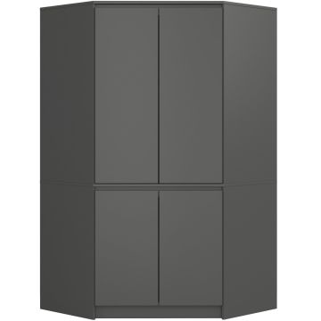 Nurgakapp S100 CLP, 4 ust, hall, 100 × 180 × 50 cm