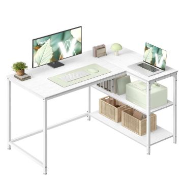 Nurgaarvutilaud VASAGLE LWD135WF01, 110 × 80 × 76 cm