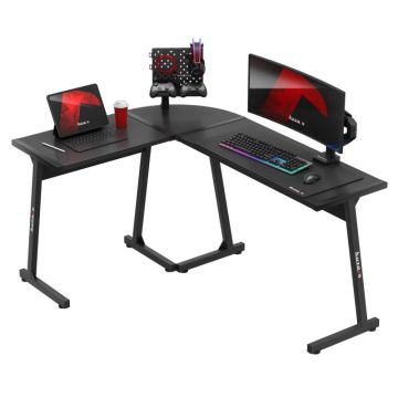 Nurgaga mängulaud Huzaro Hero 6.0 Black, vasak/parem, 104 × 9 × 79 cm