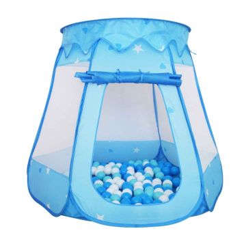 Pallimeri Relaxdays 10051899_45, 100 palli, Sinine, 118 × 95 × 118 cm