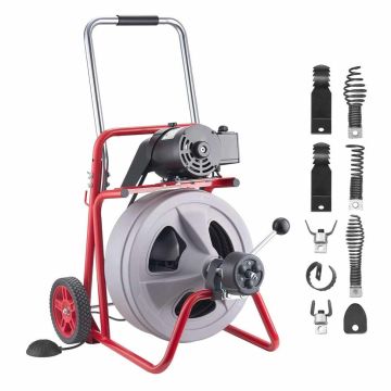 Kanalisatsiooni puhastusmasin VEVOR JR-480Z, 8 lõikurit, 73,6 × 50 × 56,2 cm