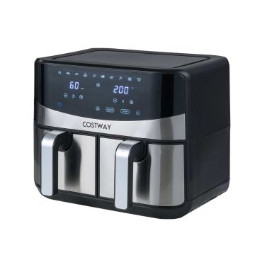 Hot air fryer, 2 × 4 l baskets, 8 l, 34 × 40 × 33 cm