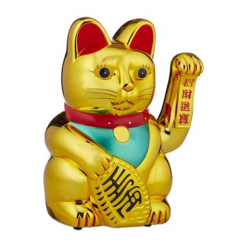 Kassikujuke Relaxdays Maneki Neko, XXL-suurus, 33 × 48 × 24 cm