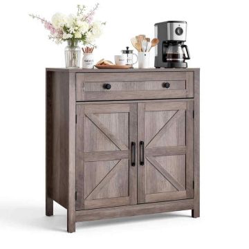 Kohvibaari kapp VEVOR ZH621, 2 ust ja 1 sahtel, 75 × 80 × 37,5 cm