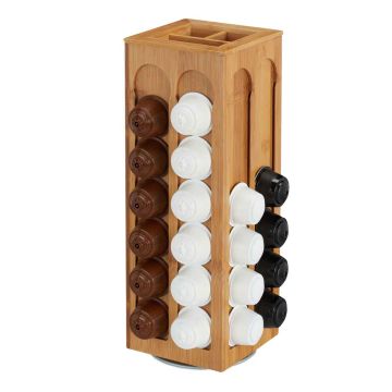 Kohvikapslite hoidik Relaxdays 10029485.0, „Dolce Gusto“, 360°, 14 × 40,5 × 14 cm