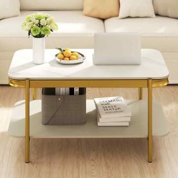 Coffee table, 2-tier, 90 × 50 × 45.5 cm