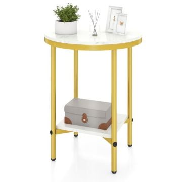Coffee table, two-tier, Ø 40.5 × 51 cm