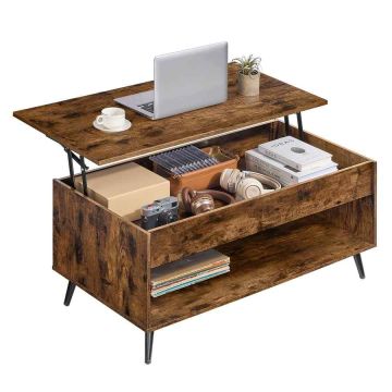 Diivanilaud VASAGLE LCT254L01, 2 sahtlit, 4 lahtrit, 100 × 58,5 × 50 cm