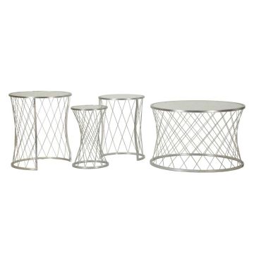 Kohvilaudade komplekt Mauro Ferretti Noah, 4 tk, Ø 70 × 45 cm; Ø 47 × 54,5 cm; Ø 36 × 50 cm; Ø 28 × 45 cm