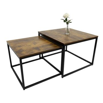 Kohvilaudade komplekt Relaxdays, 2 tk, 75 × 42 × 75 cm