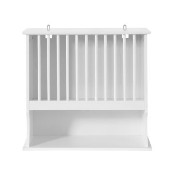 Настенная кухонная полка 55x24x51см., белого цвета
