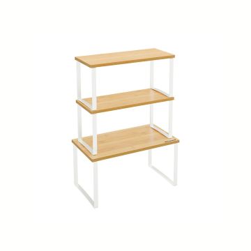 3 maitseaineriiuli komplekt, helepruun/valge