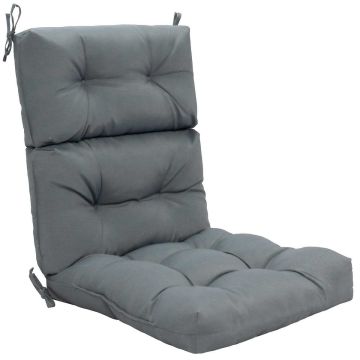 Chair cushion, 4 ties, 111.76 × 55.88 × 12.7 cm