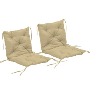 Подушки для стульев, комплект из 2 шт, 98 × 50 × 8 см