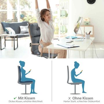 Chair cushions, 4 pcs, 56.5 × 64.5 × 51.5 cm