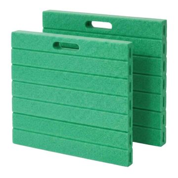 Põlvetued Relaxdays 10053848_53, 2 tk, rohelised, 3 × 35 × 30 cm