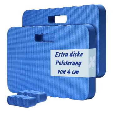 Põlvetued Relaxdays, 2 tk, Sinine, 4 × 46 × 28 cm