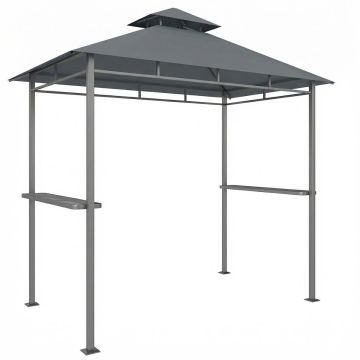 Grillipaviljon, Kahekihiline katus, Hall, 245 × 146 × 255 cm