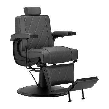 Кресло парикмахера Hair System BM88066, гидравлическое, серое/черное