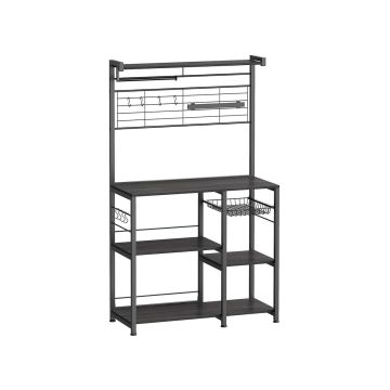 Полка кухонная 42x90x167,3см., черная
