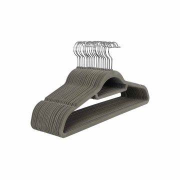 Sametist riidepuud 50 tk, hallid