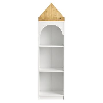 Детская полка 40x30x150см., белого/светло-коричневого цвета