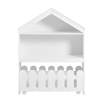 Детская полка 91x30x114см., белого цвета