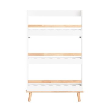Laste riiul 75x15x120cm., valge/heledapruun