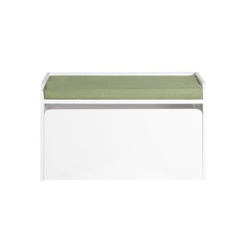 Laste mänguasjade hoiukapp 60x34x35cm., valge/roheline