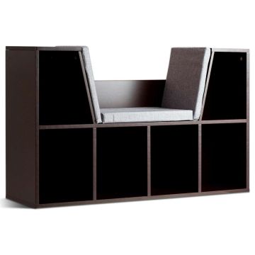 Bookshelf, 6 compartments, 102.87 × 30.48 × 63.5 cm