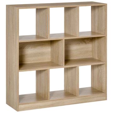 Raamatuladu Homcom 97,5x30x100cm, helepruun