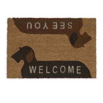Kookoskiust uksematt Relaxdays 10039048.0, 1 tk, 60 × 40 × 1,5 cm