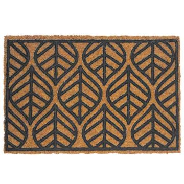 Kokoso pluošto ir PVC kilimėlis prie durų, 60x40 cm