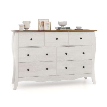 Chest of 3 drawers, Grey/Brown, 68 × 77 × 39 cm