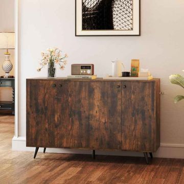 Chest of drawers, 4 doors, 2 shelves, 127.5 × 80 × 38 cm