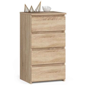 Kummut CL4, 4 sahtlit, pruun, 40 × 74 × 35 cm